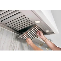 30 inch Stainless Smart Insert Range Hood with Light