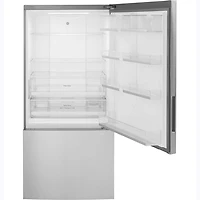 17.7 Cu. Ft. Stainless Steel Counter-Depth Bottom-Freezer Refrigerator