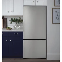 17.7 Cu. Ft. Stainless Steel Counter-Depth Bottom-Freezer Refrigerator