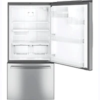 24.8 Cu. Ft. Stainless Steel Bottom-Freezer Refrigerator