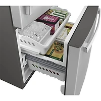 24.8 Cu. Ft. Stainless Steel Bottom-Freezer Refrigerator