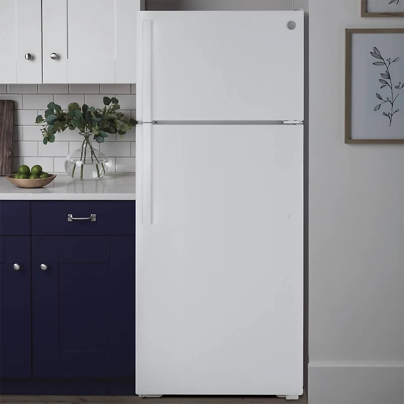 15.6 Cu. Ft. White Top-Freezer Refrigerator
