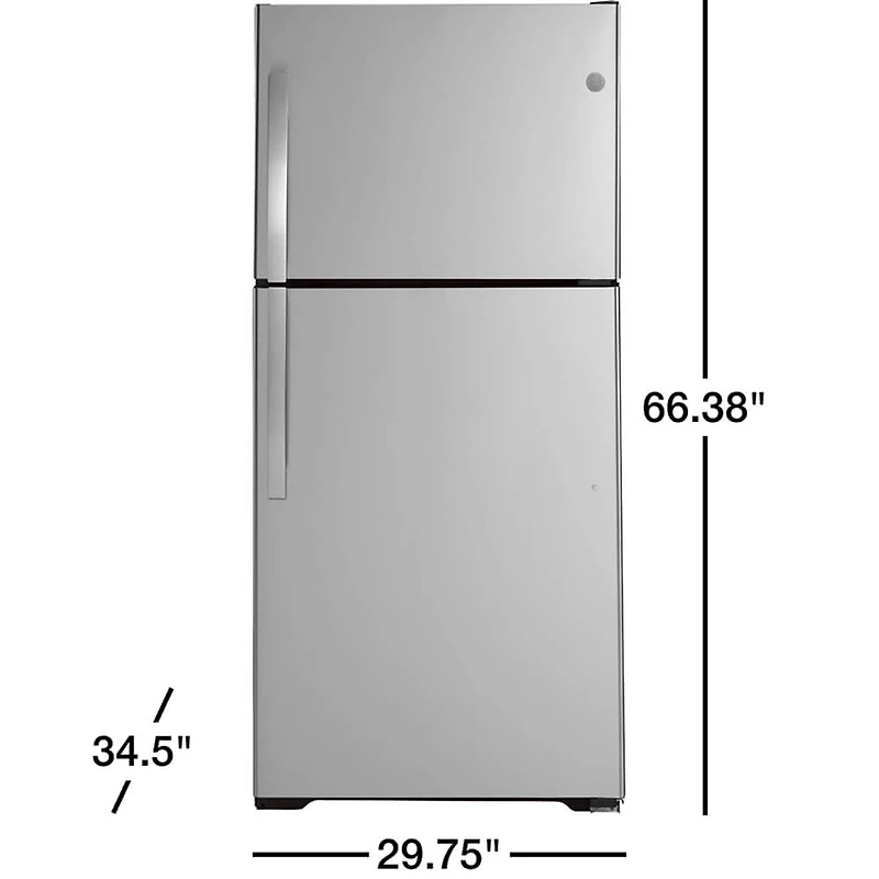 19.2 Cu. Ft. Stainless Top-Freezer Refrigerator