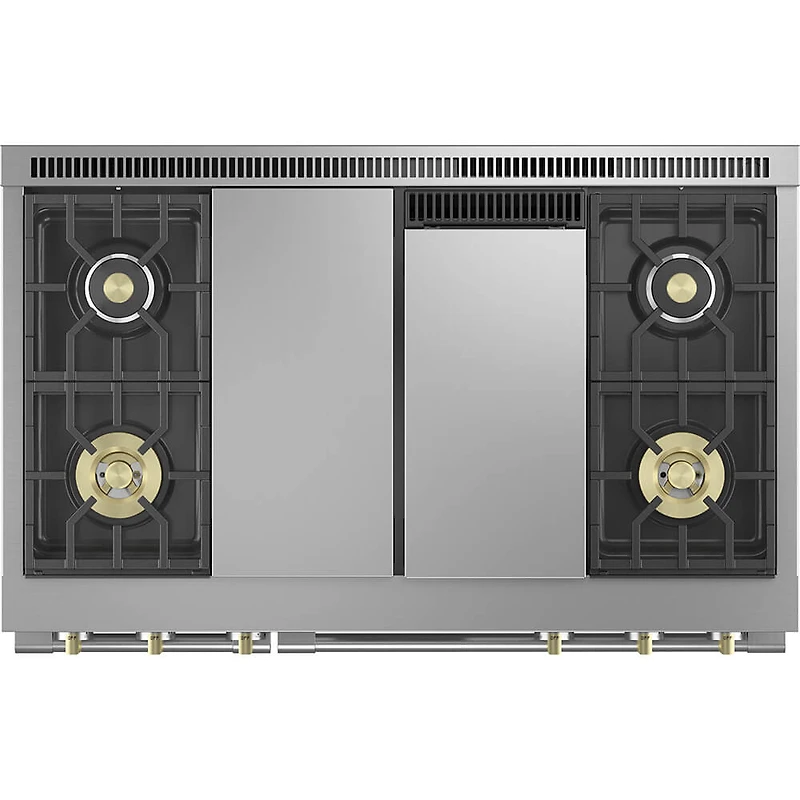 48 inch Stainless Freestanding Dual-Fuel Professional Range