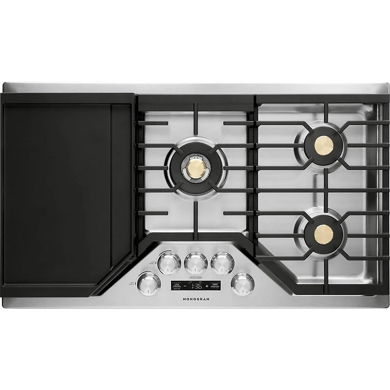 36 inch Stainless Smart Deep-Recessed Gas Cooktop