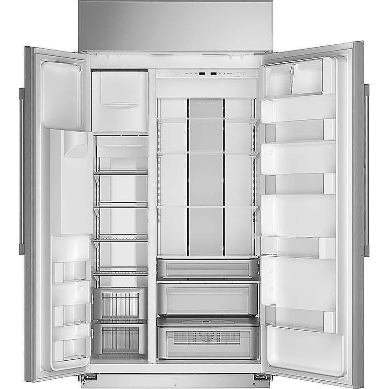 24.6 Cu. Ft. Stainless Side-by-Side Built-In Smart Refrigerator