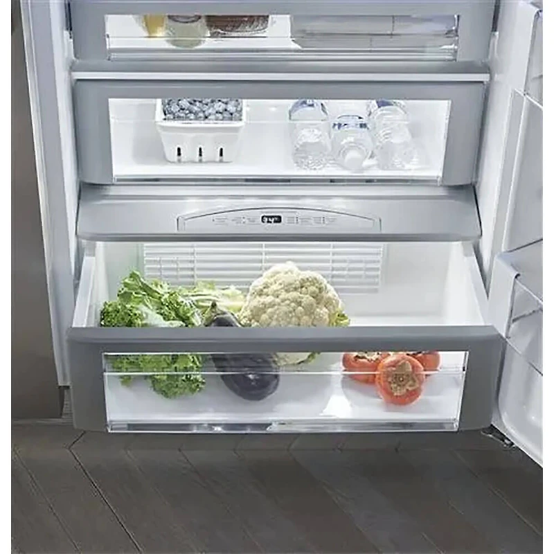 24.6 Cu. Ft. Stainless Side-by-Side Built-In Smart Refrigerator