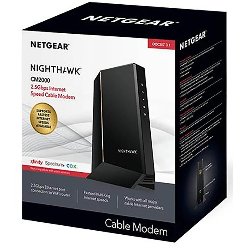 Nighthawk DOCSIS 3.1 Cable Modem - 2.5Gbps - OPEN BOX