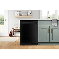 47 dBA Black Top Control Built-In Dishwasher