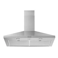 inch Stainless Chimney Wall Mount Range Hood