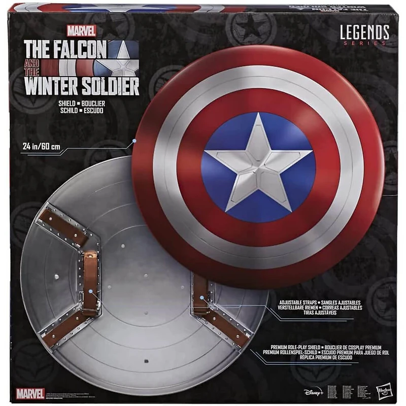 Marvel Legends Series Avengers Falcon & Winter Soldier Captain America Premium Roleplay Shield