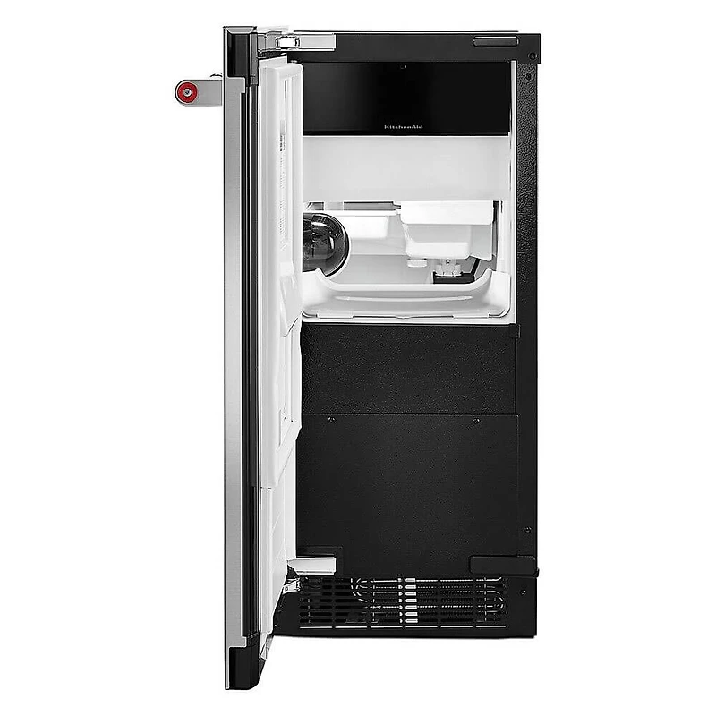 15 inch 22.8 lb. Stainless Freestanding Icemaker