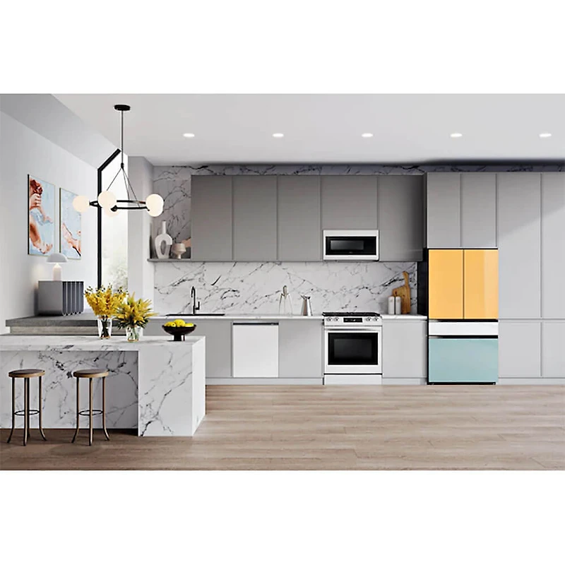 29 Cu. Ft. Bespoke Panel Ready Smart 4-Door French Door Refrigerator (Panels required)