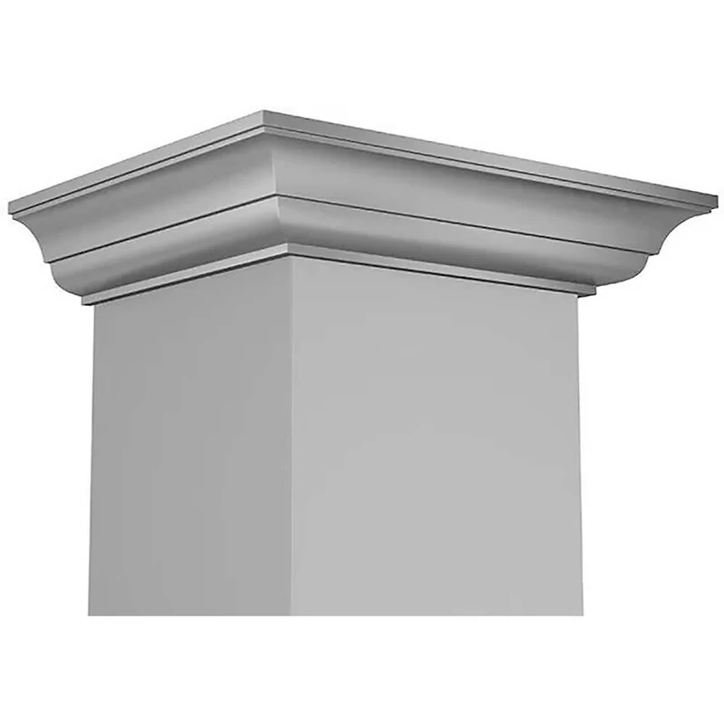 inch Stainless Convertible Vent Wall Mount Range Hood w/ Crown Molding