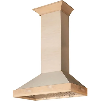 36 inch Unfinished Wood Wall Mount Range Hood