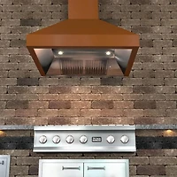 30 inch Copper Professional Collection Outdoor Approved Wall Range Hood