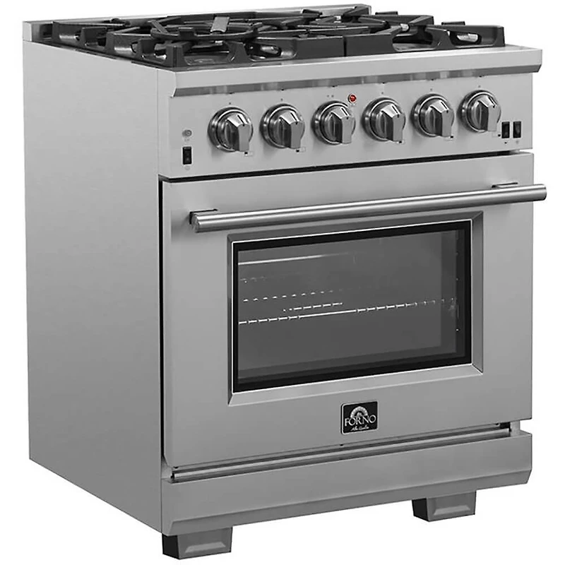 30 inch Stainless Freestanding Dual Fuel Range