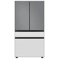 Bespoke 4-Door French Door Refrigerator Panel - Top Panel - Gray Glass - OPEN BOX