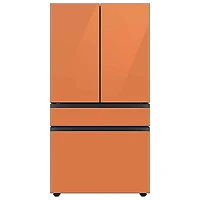 Bespoke 4-Door French Door Refrigerator Panel - Top Panel - Clementine Glass - OPEN BOX