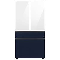 Bespoke 4-Door French Door Refrigerator Panel - Bottom Panel - Navy Steel - OPEN BOX