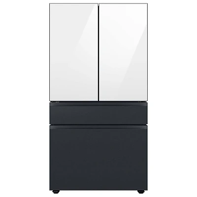 Bespoke 4-Door French Door Refrigerator Panel - Middle Panel - Matte Black Steel