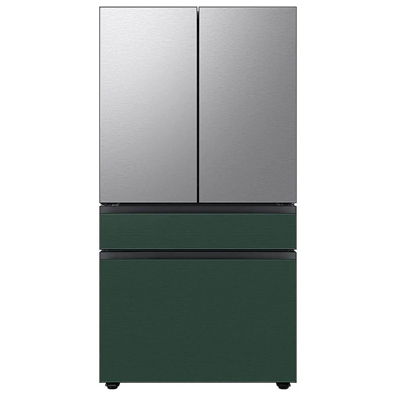 Bespoke 4-Door French Door Refrigerator Panel - Middle Panel - Emerald Steel