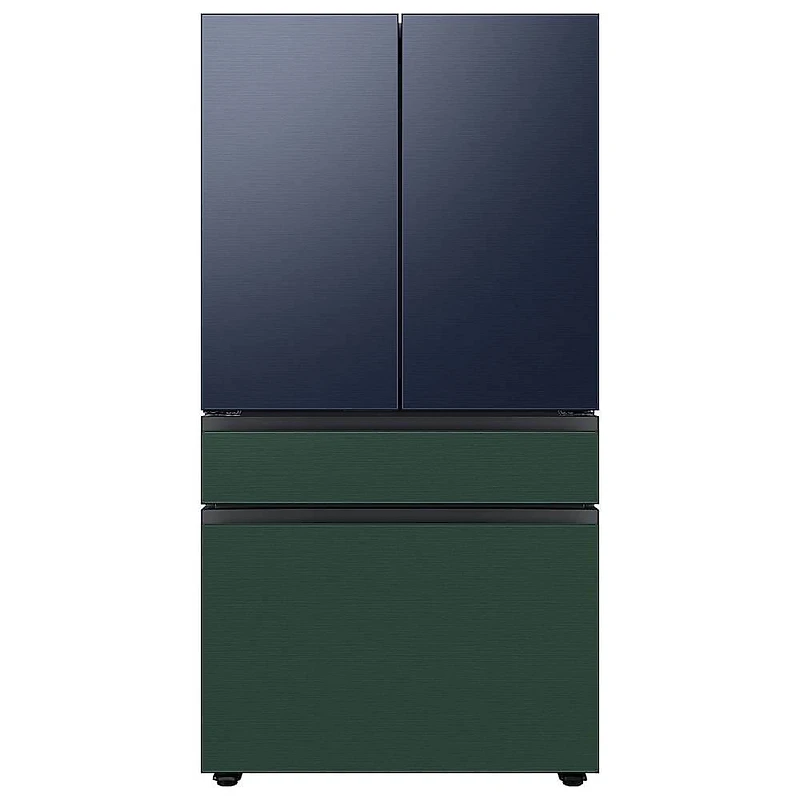 Bespoke 4-Door French Door Refrigerator Panel - Middle Panel - Emerald Steel
