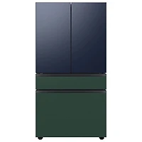 Bespoke 4-Door French Door Refrigerator Panel - Middle Panel - Emerald Steel