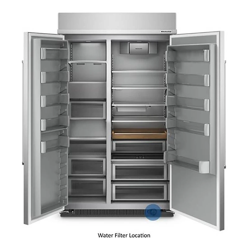 30 Cu. Ft. Stainless PrintShield Built-In Side-by-Side Refrigerator