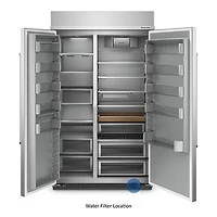 30 Cu. Ft. Stainless PrintShield Built-In Side-by-Side Refrigerator