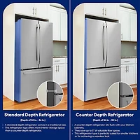 23.3 Cu. Ft. Stainless Steel French Door Counter-Depth Refrigerator