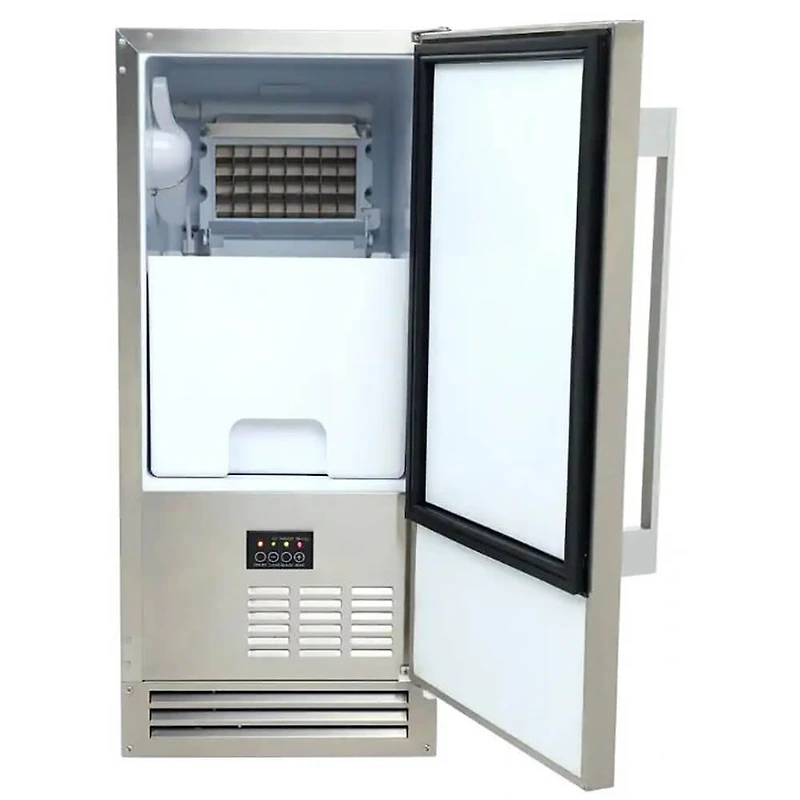 50 lbs. Stainless Steel Outdoor Built-In Ice Maker