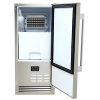50 lbs. Stainless Steel Outdoor Built-In Ice Maker