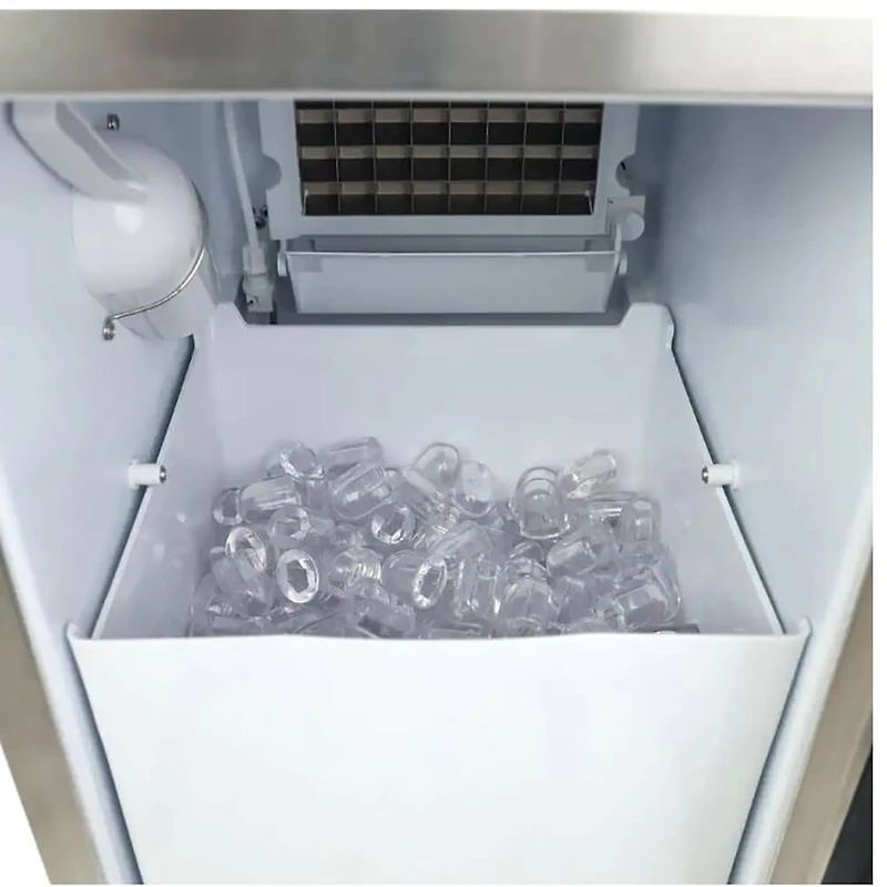 50 lbs. Stainless Steel Outdoor Built-In Ice Maker