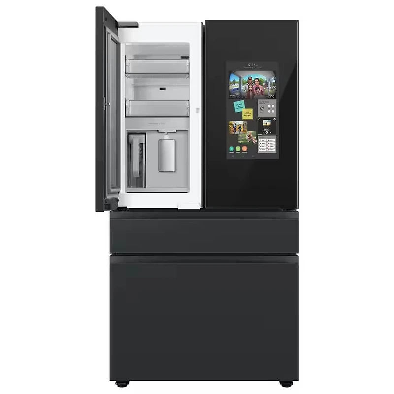 29 Cu. Ft. Bespoke Matte Black 4-Door French Door Refrigerator