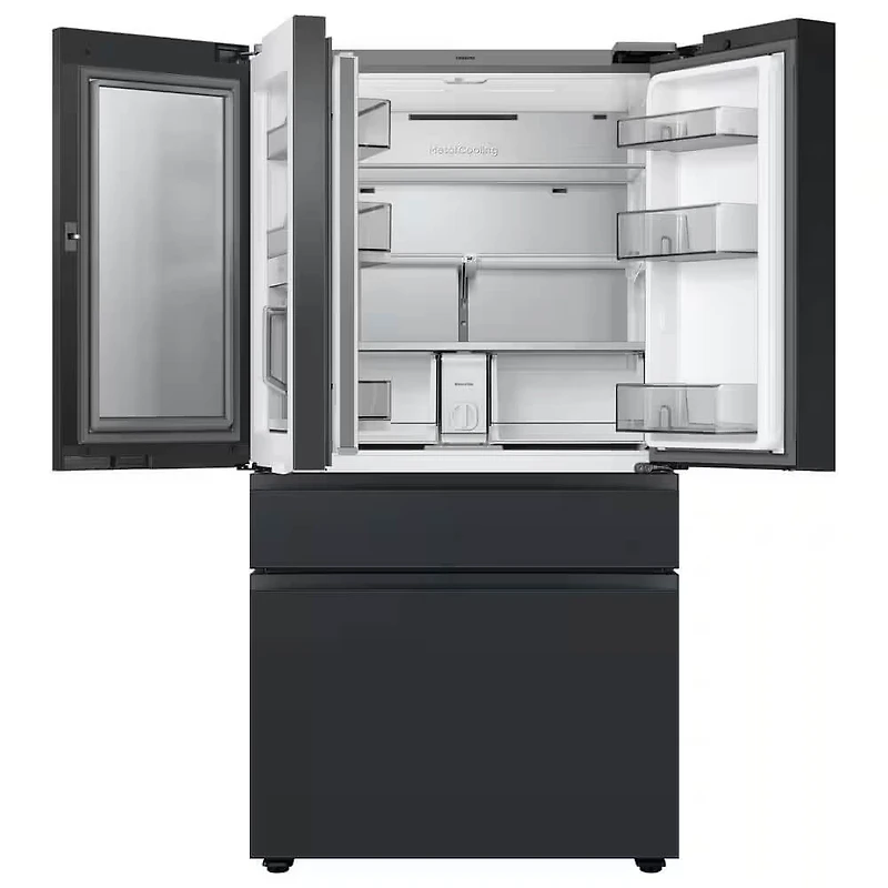 29 Cu. Ft. Bespoke Matte Black 4-Door French Door Refrigerator