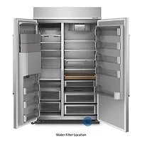 Cu. Ft. Stainless Steel Built-In Side-by-Side Refrigerator