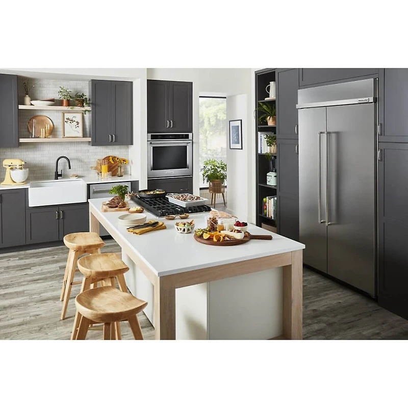 Cu. Ft. Stainless Steel Built-In Side-by-Side Refrigerator