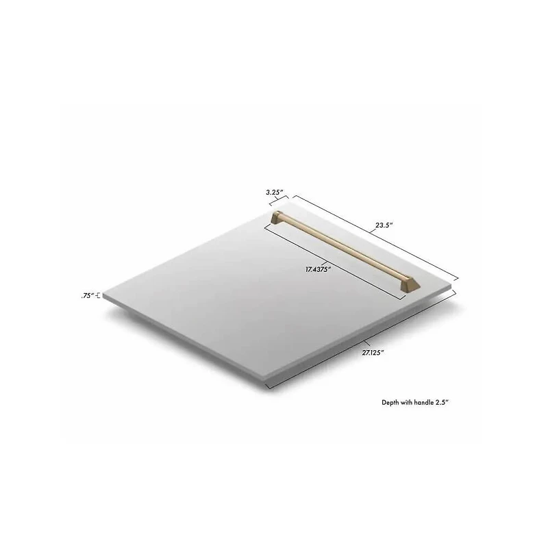 24 inch Autograph Edition Stainless Tallac Dishwasher Panel