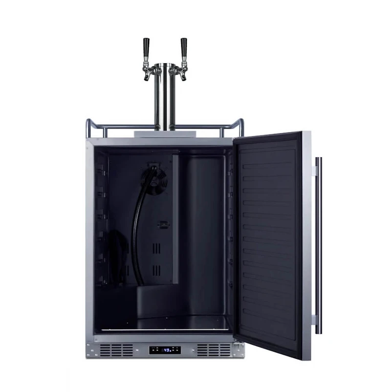 24 inch Wide Built-In Outdoor Beer Kegerator