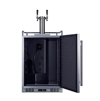 24 inch Wide Built-In Outdoor Beer Kegerator