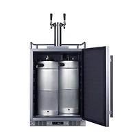 24 inch Wide Built-In Outdoor Beer Kegerator