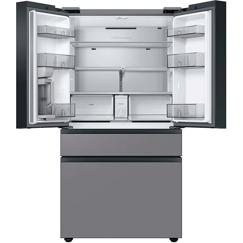 23 Cu. Ft. Bespoke Stainless Counter-Depth 4-Door French Door Refrigerator