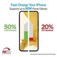 6 Ft. Titanium USB-C to USB-C Braided Cable - Black