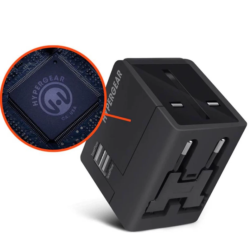 All-in-One Black World Travel Adapter
