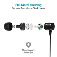 Platinum High Fidelity USB-C Wired Earbuds - Black