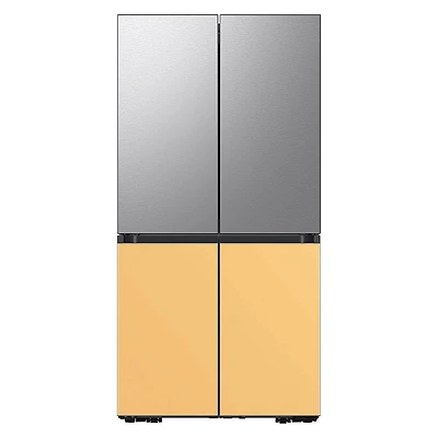 Bespoke 4-Door Flex Refrigerator Panel - Bottom Panel - Sunrise Yellow Glass - OPEN BOX