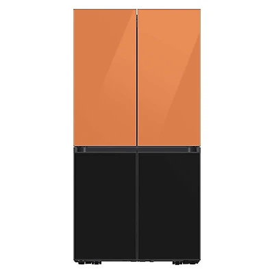 Bespoke 4-Door Flex Refrigerator Panel - Top Panel - Clementine Glass - OPEN BOX