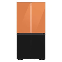 Bespoke 4-Door Flex Refrigerator Panel - Top Panel - Clementine Glass - OPEN BOX