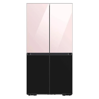 Bespoke 4-Door Flex Refrigerator Panel - Top Panel - Pink Glass
